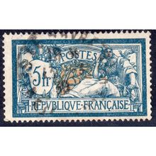 1900 FRANCE Sg308 5F BLUE & BUFF FINE USED (G23)