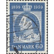 DENMARK, King Frederik IX, 1899-1959, blue 1959, 60ore