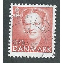 DEN 1990 3.75KR 'QUEEN MARGRETHE II' FINE USED (EBID43-019)