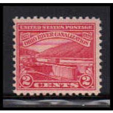 681 2c Ohio River Just Clears MNH Z0068