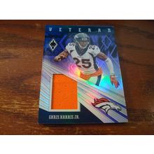 2019 Panini Phoenix, Patch, #'d 25/75, CHRIS HARRIS Jr, Veteran, Broncos
