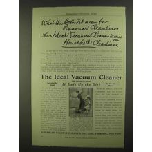 1909 American Vacuum Cleaner Ideal Vacuum Cleaner Ad
