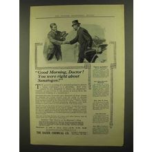 1911 Bauer Sanatogen Ad - Doctor You Were Right