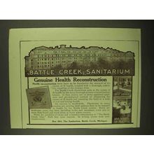 1911 Battle Creek Sanitarium Ad - Health Reconstruction