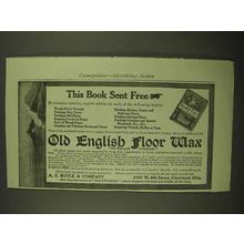 1909 Old English Floor Wax Ad