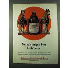1969 Budweiser Beer Ad - You Can Judge By Its Cover