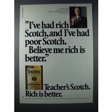 1983 Teacher's Scotch Ad - Rich is Better