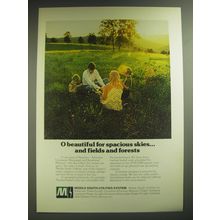 1974 Middle South Utilities System Ad - O beautiful for spacious skies