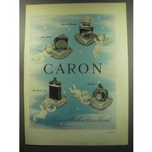 1949 Caron Perfumes Ad - The irresistible allure that is French
