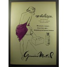 1950 Germaine Monteil Nostalgia Perfume Advertisement