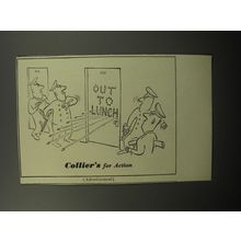 1951 Collier's Magazine Ad - cartoon by Virgil Partch - Police