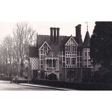 Waddesdon Bucks School Sign Real Photo Postcard