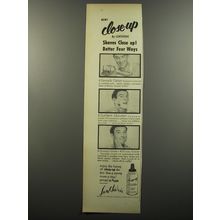 1953 Lentheric Close-Up Lather Cream Advertisement