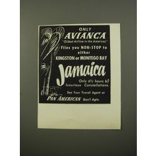 1954 Pan American Avianca Airlines Ad - oldest airline in the Americas