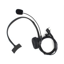 MICRO CASCO DIADEMA CON PTT PARA KENWOOD PUXING QUANSHENG LUTHOR WOUXUN AURICULA