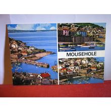 multiview, MOUSEHOLE, CORNWALL, unused vintage postcard by NPO =