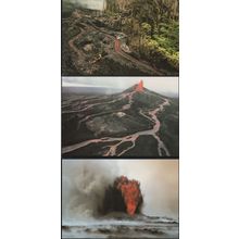 Pu'u Hawaii Volcano Lava Stream Kileuea 3x Volcanic Rare Postcard s