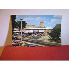 SHOPPING CENTRE, THE STREET, RUSTINGTON, SUSSEX postcard by Constance 1985 pm =
