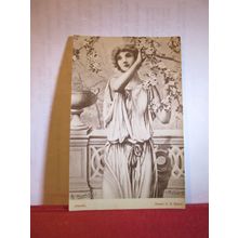 SPRING by Henry Ryland unused antique postcard by Raphael Tuck art =