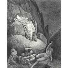 THAIS - INFERNO 1903 Gustave Doré- Dante Alighieri ANTIQUE ENGRAVING