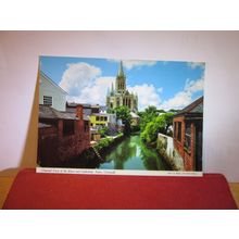 RIVER AND CATHEDRAL, TRURO, CORNWALL. unused postcard by John Hinde =