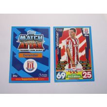 258. Kevin Wimmer - Stoke City - Match Attax 2017/18 Football Card EF1