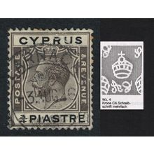 Cyprus George V ¾ Piastre Excellent Cancel 'LARNACA' 1921 Canc SG#119 MI#103