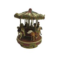 Mr. Christmas Holiday Go Round Horse Carousel 50 Songs Animated 1996