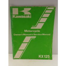 Kawasaki Motorcycle Owner's Manual & Service Manual KX125