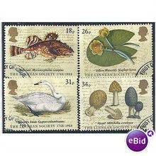 1988 Linean Society Set SG1380-1382 Very Fine.Used