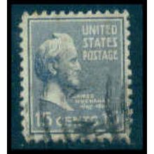 Used 820 15c James Buchanan Fine M08029