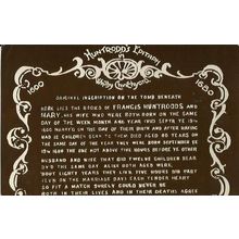 Yorkshire WHITBY Huntrodd's Epitaph Postcard