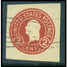 Used U429b 2c George Washington Fine Cut Square WA3087