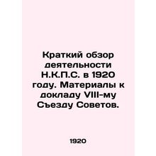 A Brief Review of the Activities of the N.K.P.S. in 1920. Materials for the Rep