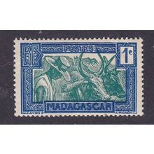 MADAGASCAR 1930 TE ZEBUS 1c MINT SG123