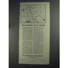 1925 Rand McNally Ad - Accurate to a Yard