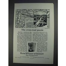 1925 Rand McNally Ad - The Cross-Road Puzzle