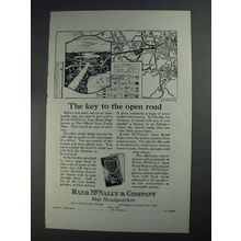 1925 Rand McNally Ad - The Key to the Open Road