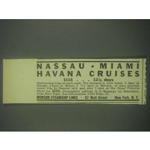 1932 Munson Steamship Lines Ad - Nassau Miami