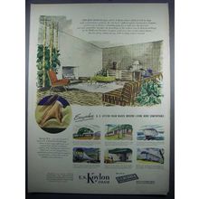 1948 U.S. Rubber Koylon Foam Ad - Modern Living