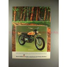 1972 Harley Davidson Sprint SX350 Motorcycle Ad - NICE!