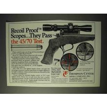 1990 Thompson / Center Arms Scopes Ad - Recoil Proof