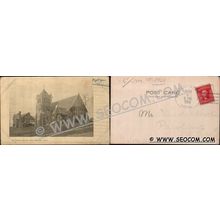 CT New Milford Postcard All Saint's Church Undivided Back ct_box4, getfrom~1724