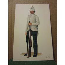Private, THE ROYAL SCOTS.(Lothian Regiment) ceremonial Dress uniform postcard #