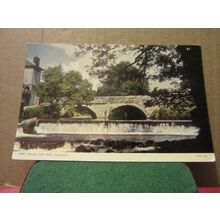 ABBEY BRIDGE and WEIR, TAVISTOCK, DEVON unused postcard by Jarrold =