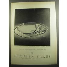 1952 Steuben Glass Celery Dish Advertisement