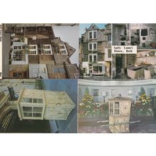 Sally Lunns House Sedan Chair 4x Bath Postcard s