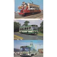 Blackpool Bus Station Lenny Henry Poster Tram 3x Postcard s