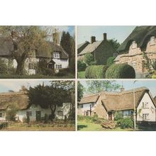 Newtown Linford Cottages Leicester Post Office Postcard