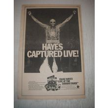 1973 Isaac Hayes Live at the Sahara Tahoe Album Ad - Hayes Captured Live